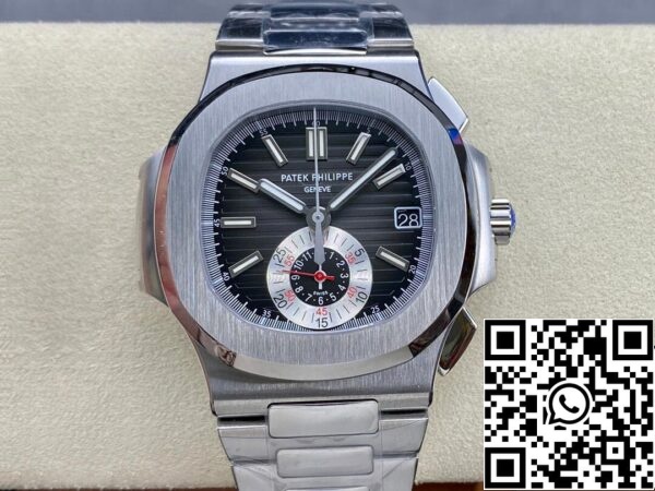 2 11 b2696a16 49f2 48f2 a39f 518833cc96a9 Patek Philippe Nautilus 5980/1A-014 1:1 Best Edition PPF Factory Black Dial