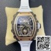 2 11 c14f3bad af45 49ad b407 0851a3515466 Richard Mille RM21-01 1:1 Най-добро издание RM Factory Tourbillon Skeleton Dial White Strap