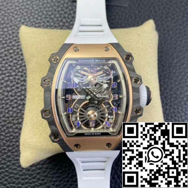 2 11 c14f3bad af45 49ad b407 0851a3515466 Richard Mille RM21-01 1:1 Best Edition RM Factory Tourbillon Skeleton Dial Λευκό λουράκι