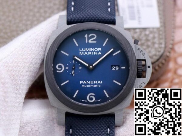 2 11 c94410a7 aadd 4d70 a884 a92c182617ac Panerai Luminor PAM1663 1:1 Best Edition VS Factory Quadrante Blu Fumé