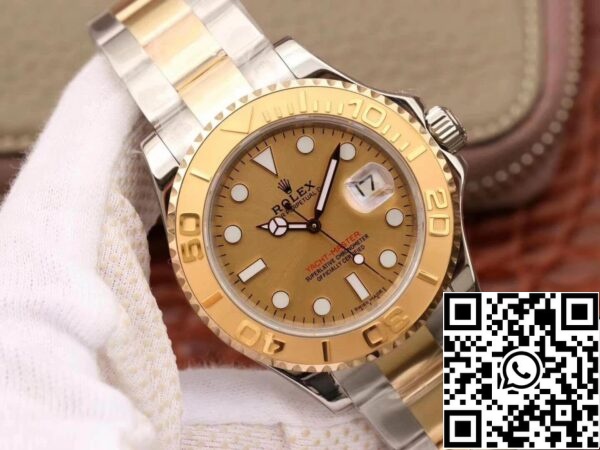 2 12 Rolex Yacht-Master 16623 1:1 Best Edition arany számlap svájci ETA2836 aranyba csomagolva