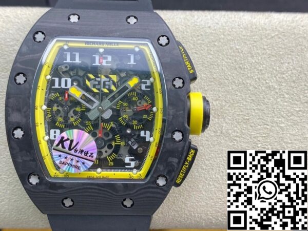 2 124 Richard Mille RM-011 1:1 Beste Edition KV Factory Gelbes Armband