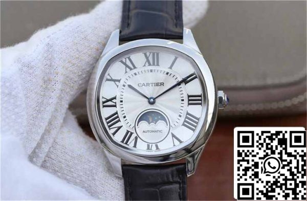 2 126 64be69e5 bce1 4d0f 8741 bb9e211e4ac2 Drive De Cartier Moonphase WSNM0008 1:1 Best Edition Acero inoxidable