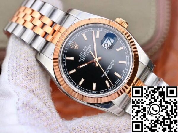 2 127 4ba0b2bf a801 44d5 b659 824c5d5f4bb5 Rolex Datejust 36MM 126201 AR Fabriek 1:1 Beste Editie Zwitserse ETA3135 Zwarte Wijzerplaat