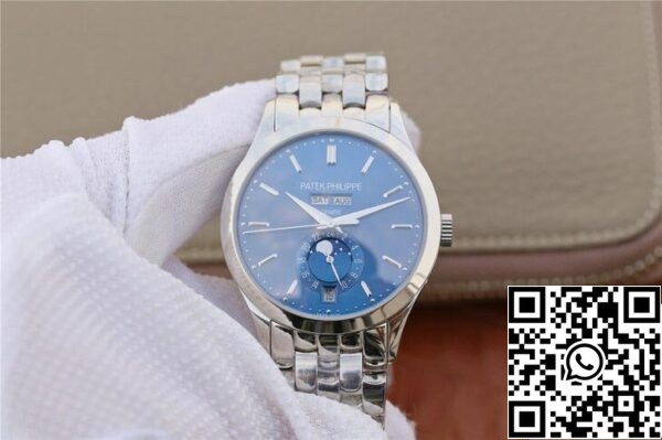 2 128 Patek Philippe Complicaties 5396/1G-001 1:1 Beste Editie KM Fabriek Witgoud Blauwe Wijzerplaat