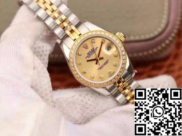 2 129 5b8440a8 4f2e 4ddd a145 4f6e86066ffb Rolex Lady Datejust 28MM 1:1 Best Edition Swiss NH05 Movement Plating 18K Gold Dial