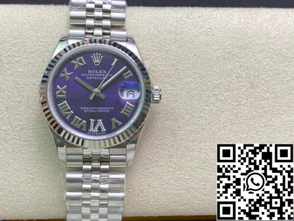 2 12 42efd640 af90 453f ac34 42e286e39d97 Rolex Datejust M178274-0088 1:1 Najboljša izdaja EW Factory Purple Dial