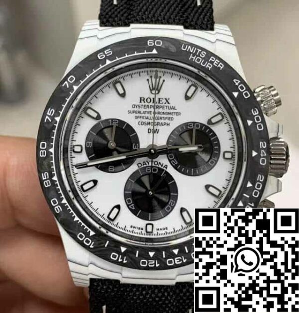 2 12 6c919dfa cde7 4185 b0af fdc9fe0da822 Rolex Daytona 1:1 Best Edition Diw Factory NTPT Esfera blanca de fibra de carbono