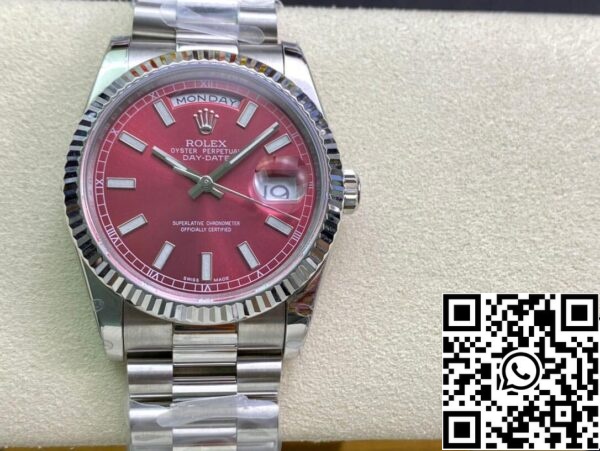 2 13 Rolex Day Date 118239 1:1 Best Edition EW Factory Cherry Dial