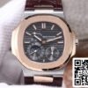 2 130 ef7ed2b7 8104 4dd4 820f c4ad1787a0fb Patek Philippe Nautilus 5712GR-001 1:1 Best Edition PF Factory Roségold-Ledergürtel