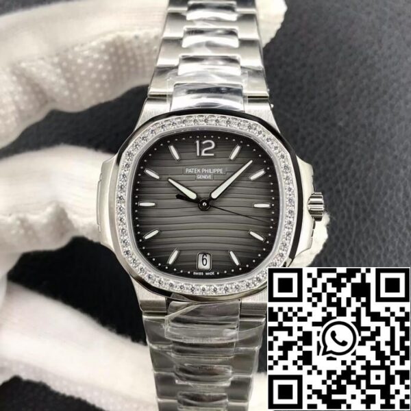 2 132 969665c1 d457 4fdc 8ca3 8f9a293dc31e Patek Philippe Nautilus Ladies 7118-1200A-011 1:1 Best Edition PF Factory Diamond Bezel