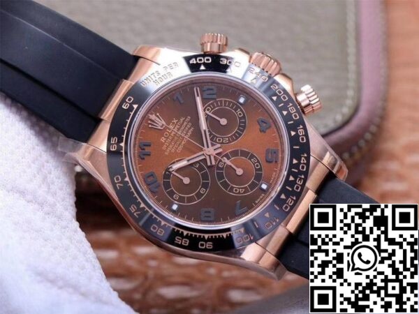 2 133 a39bd192 c653 4feb ac5e d574f5db7dd2 Rolex Daytona M116515LN-0015 1:1 Best Edition Noob Factory barna számlap svájci ETA4130 számlapja