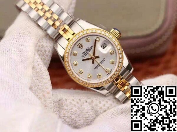 2 134 9e41c7c9 1a44 485a af8a 783b166c7d81 Rolex Lady Datejust 28MM 1:1 Best Edition Schweizer NH05 Uhrwerk Silbernes Zifferblatt