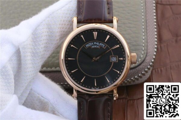 2 135 Patek Philippe Calatrava 1:1 Best Edition ZF Factory Rose Gold læderrem