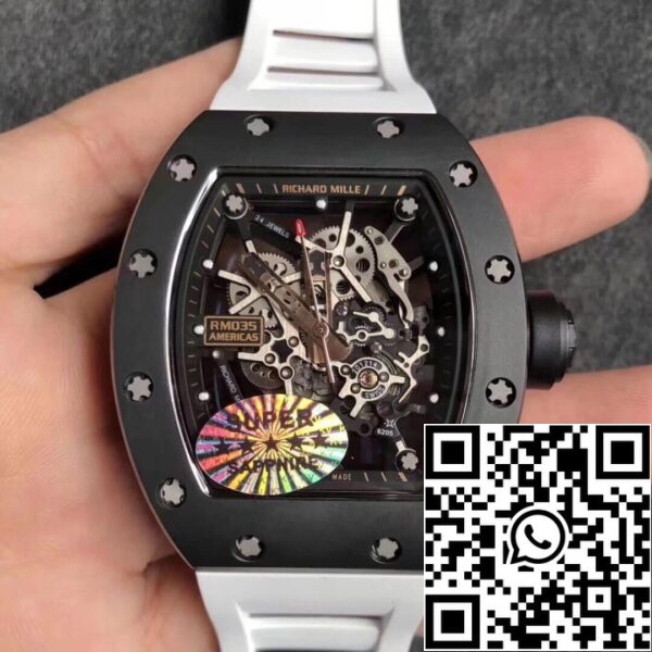 2 135 07d99f25 d29e 4d79 ae0e ce2175032ab7 Richard Mille RM035 Americas KV Factory 1:1 Best Edition Correa blanca