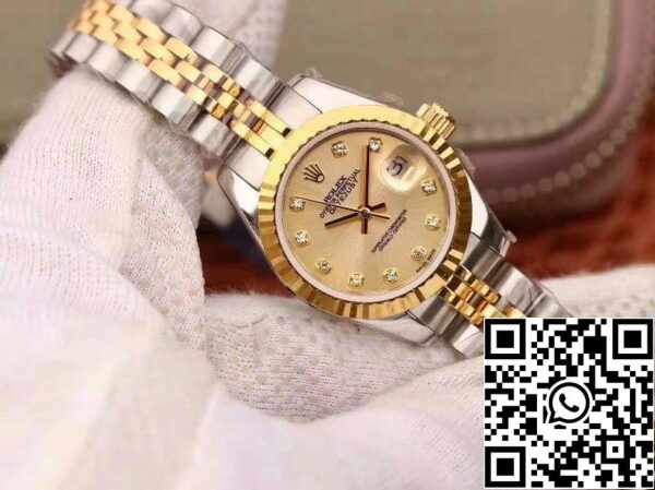 2 135 7fb4c313 e261 40ce 89fe e9ab23becc40 Rolex Lady Datejust 28MM 1:1 Лучшее издание швейцарский оригинал импортируется NH05 механизм 18K Золотой циферблат