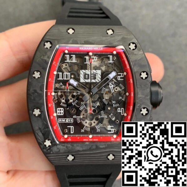 2 136 a75bc9db 439e 47f5 8a7b d737fc557f67 Richard Mille RM011 1:1 Best Edition KV Factory Carbon Fiber Case