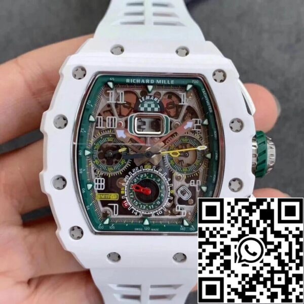 2 139 69b83c43 0c84 45da 98bf 3448957dbe8c Richard Mille RM011-03 1:1 Best Edition KV Factory Cinturino bianco