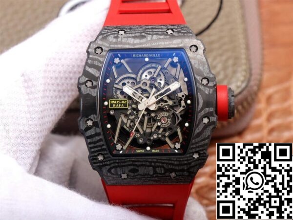 2 13 a4ba22c9 ddd9 46ae a8c0 5d91c71ead90 Richard Mille RM35-02 1:1 Best Edition ZF Factory Red Rubber Strap