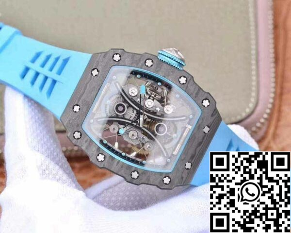 2 1408 Richard Mille RM53-01 1:1 Best Edition JB Factory Musta Hiili Sveitsin Tourbillon Movement