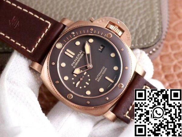 2 141 a69476a3 970f 4a61 9939 879dd2a459c2 Panerai Submersible PAM00968 1:1 Best Edition VS Factory Barna számlap svájci P9010