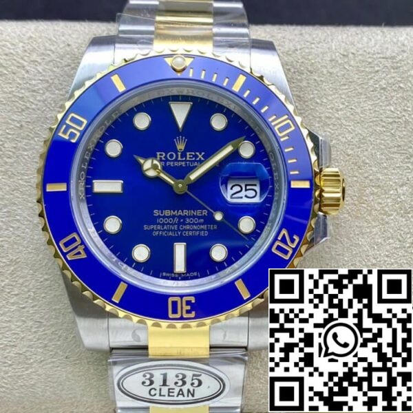 2 142 Rolex Submariner 116613LB-97203 1:1 Beste Editie Schone Fabriek V4 Blauwe Ring