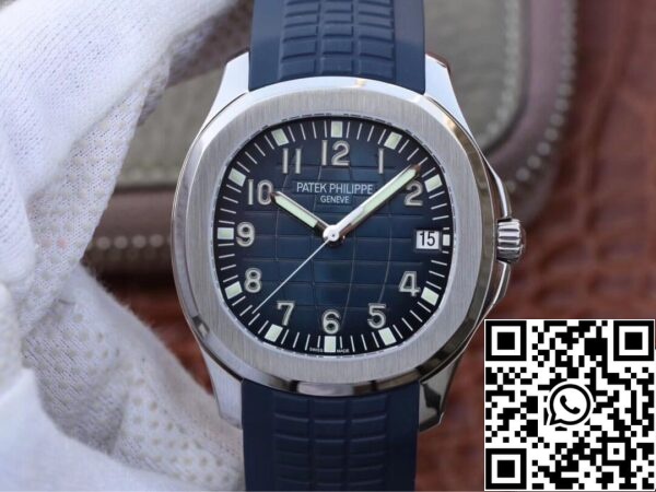 2 142 dd252867 5802 4159 81eb dc3167a0dc68 Patek Philippe Aquanaut 5168G-001 1:1 Beste Editie ZF Fabriek Blauwe Wijzerplaat