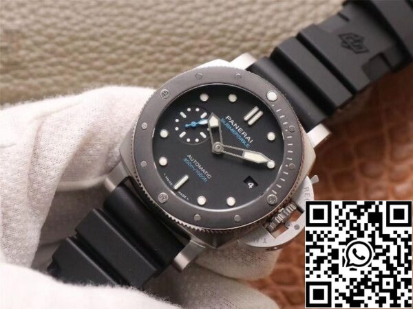 2 143 7cc63e10 b97d 4518 9606 67e0002ddccb Panerai Submersible PAM00683 1:1 Best Edition VS Factory Fekete számlap Svájci P9010