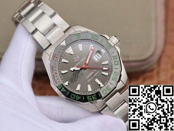 2 144 b037f05e d5cc 4d22 9bbd f099bab3b7c2 Tag Heuer Aquaracer Calibre 5 Chinese Super League 43mm 1:1 Best Edition Aço inoxidável