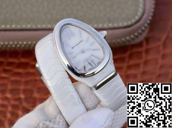 2 149 2b78997e 63e8 46e4 8118 e4f61901a694 Bvlgari Srpenti Spiga 102613 1:1 Best Edition BV Factory Silver steel Swiss Quartz Movement