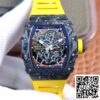 2 14 7c35bce8 6a57 403a b4df 345a43152132 Richard Mille RM35-02 1:1 Meilleure édition ZF Bracelet en caoutchouc jaune d'usine