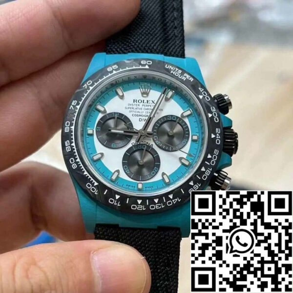 2 14 da83075f 04d5 45b3 9477 efd583395485 Rolex Daytona 1:1 Best Edition Diw Factory NTPT Fibra de carbono Caixa azul