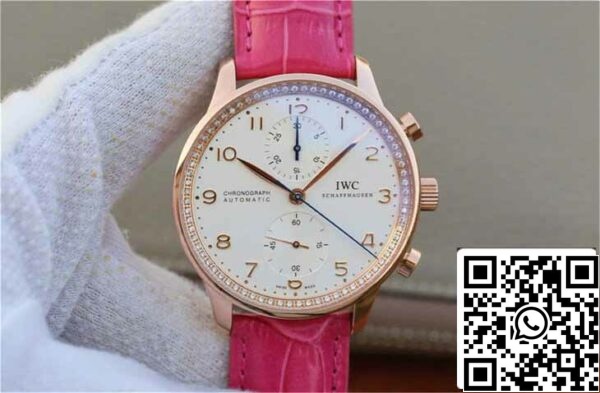 2 152 IWC Portuguese ZF Factory 1:1 Best Edition каишка от каучукова кожа