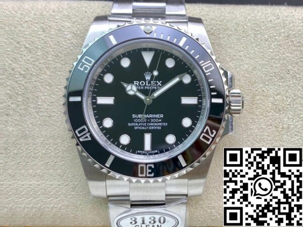 2 156 Rolex Submariner 114060-97200 1:1 Best Edition Puhdas Factory V4 Musta soittaa