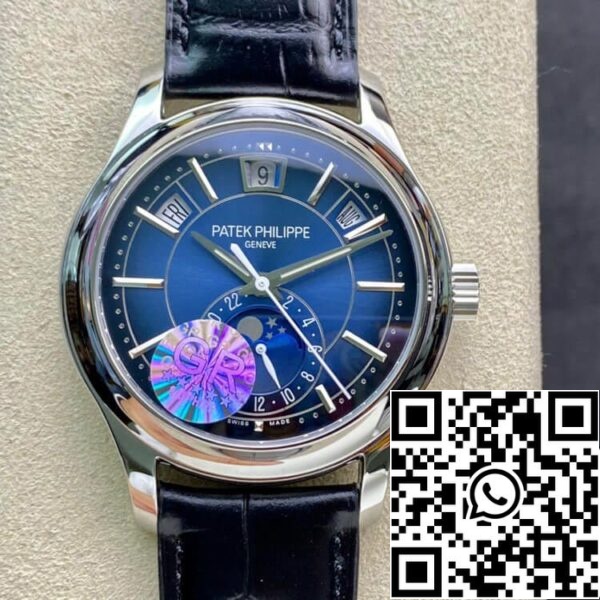 2 156 cb048196 bac0 4656 9946 797be1cb7318 Patek Philippe Complications 5205G-013 1:1 Best Edition GR Factory Esfera azul