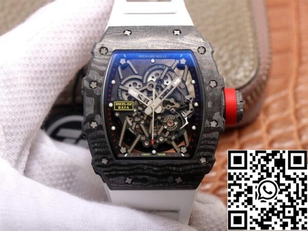 2 15 a06c4b84 f0e9 4677 a357 a7071c732469 Richard Mille RM35-02 1:1 Best Edition ZF Factory Biały gumowy pasek