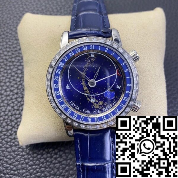 2 16 475646e1 78ee 4314 8a9d 789fbf2bdaf5 Patek Philippe Grand Complications 6104G-001 1:1 Best Edition AI Factory Sky Moon Blue Dial kellotaulu