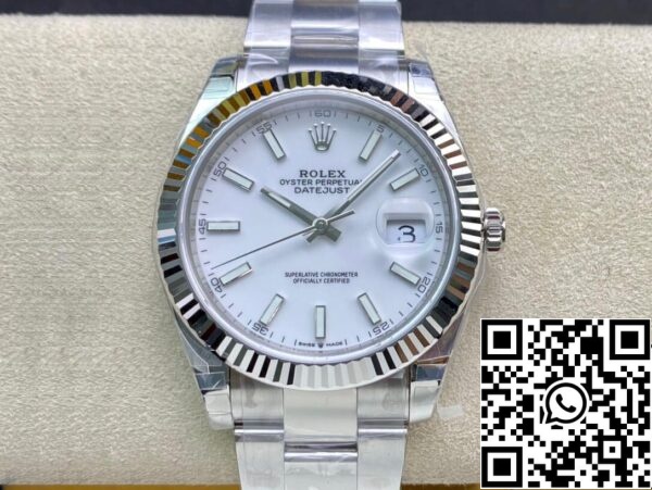 2 16 479ffa3a 1107 4ef0 9bdb 7465dfb2ecb3 Rolex Datejust M126334-0009 41mm jubileumi szíj VS gyári rozsdamentes acélból készült