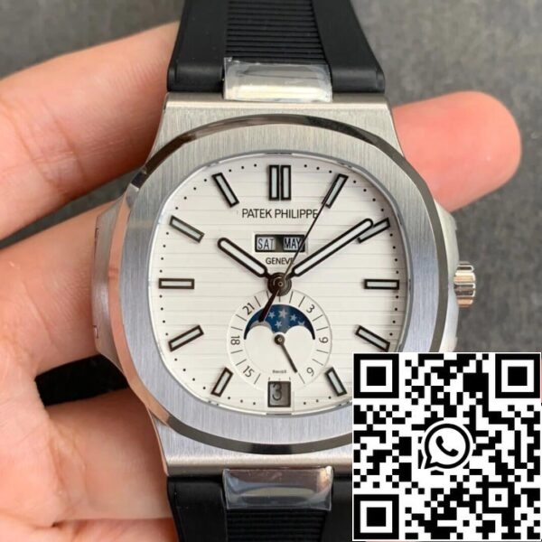 2 17 044b565a 01cc 4a46 84b4 dd9de988d592 Patek Philippe Nautilus 5726 1:1 Best Edition GR Factory V2 Czarny gumowy pasek