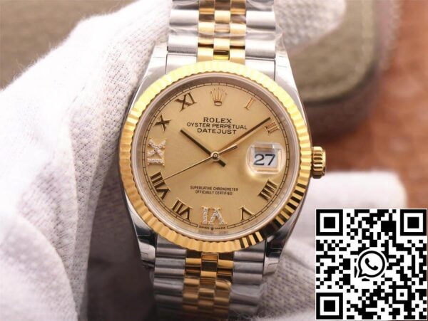 2 17 141e3c21 6994 49b9 b852 137fbfc986e6 Rolex Datejust 126233 1:1 Meilleure édition EW Factory Cadran doré