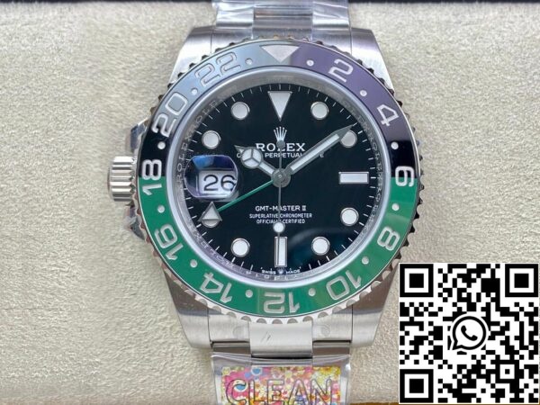 2 17 145746db 25f9 432f 9bb2 31f0e9085749 Rolex GMT Master II M126720VTNR-0001 1:1 Best Edition Καθαρό εργοστασιακό μαύρο καντράν