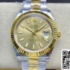 2 17 2688ca63 d06b 43dc 8125 80d1c71750e7 Rolex Datejust M126333-0009 41mm Oyster hihna VS Factory ruostumatonta terästä