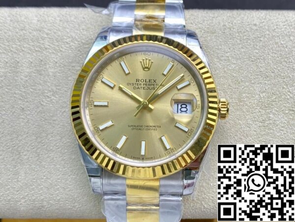 2 17 2688ca63 d06b 43dc 8125 80d1c71750e7 Rolex Datejust M126333-0009 41mm Oyster hihna VS Factory ruostumatonta terästä