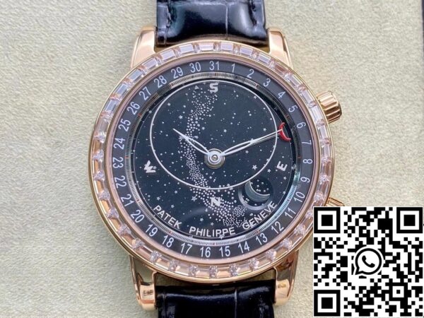 2 17 b3e3b196 3658 4ba9 beae 54ec079ecfa2 Patek Philippe Grand Complications 6104R-001 1:1 Best Edition AI Factory Sky Moon Black Dial