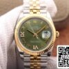 2 180 1bd066ac 1ba9 4fb7 acb8 fb522c741247 Rolex Datejust M126233-0025 1:1 Best Edition EW gyári gyémántokkal díszített olajzöld számlapja