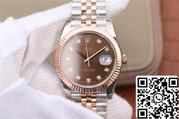 2 184 8748b3a4 94ce 4595 ab5b b24353f9044c Rolex Datejust M126331-0004 1:1 Best Edition EW Factory Brun urtavla