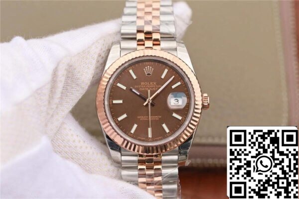 2 186 79c8cdfb 88aa 466a 8705 75e768a0dd5b Rolex Datejust M126331-0002 1:1 Best Edition EW Factory rózsa arany