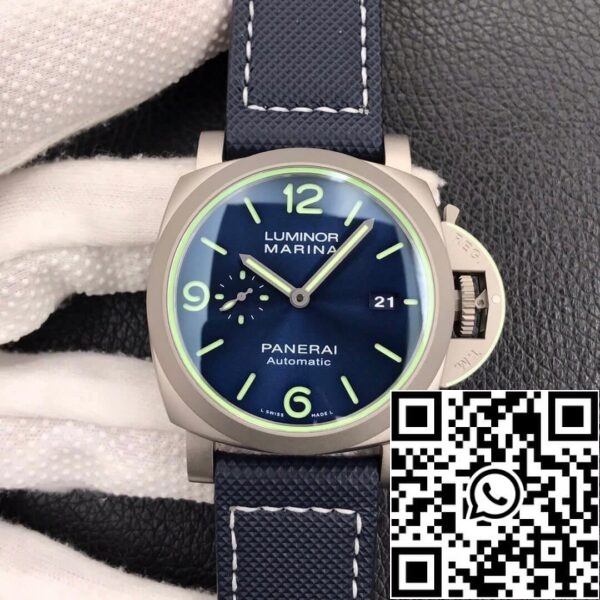 2 18 0df88ac6 eed7 4447 8e3d 6771233ac6f9 Panerai Luminor PAM01117 1:1 Best Edition VS Fabriek Blauwe Wijzerplaat