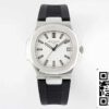 2 18 80c896c5 2cc6 4b6c 8f33 5f099ccbeea9 Patek Philippe Nautilus 5711 1:1 Best Edition PPF Factory Valkoinen soittaa kumihihna