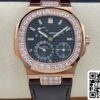 2 18 9bb4980b 7419 424d 88f1 f784e50a6a22 Patek Philippe Nautilus 5724R-001 1:1 Best Edition GR Factory Esfera negra